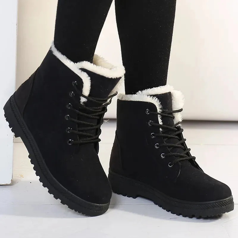 Snow Boots Ankle Winter Shoes Women Fur Botas Mujer Low Heels Short Boot Sorel Out N About Iv Chill Waterproof Snow Boot