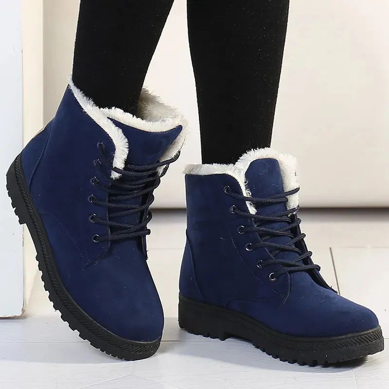 Snow Boots Ankle Winter Shoes Women Fur Botas Mujer Low Heels Short Boot Ugg Snow Boots Uk