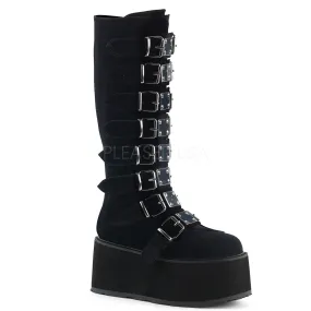 Work Boots Lexington Ky 3 Inch Platform DAMNED-318 Black Velvet