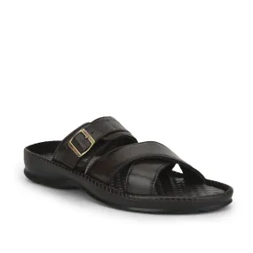 Coolers Casual (Brown) Slippers For Men STEAMER-03 By Liberty Godfather Slippers