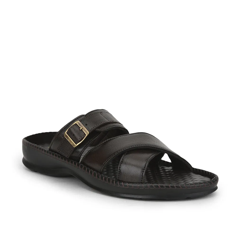 Coolers Casual (Brown) Slippers For Men STEAMER-03 By Liberty State Slippers