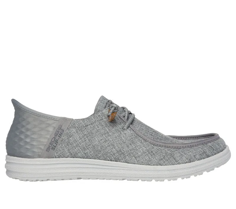 Skechers Men's Melson-Vaiden Slip-Ins (Hands-Free) Moc - Gray Adidas Shoes Shop
