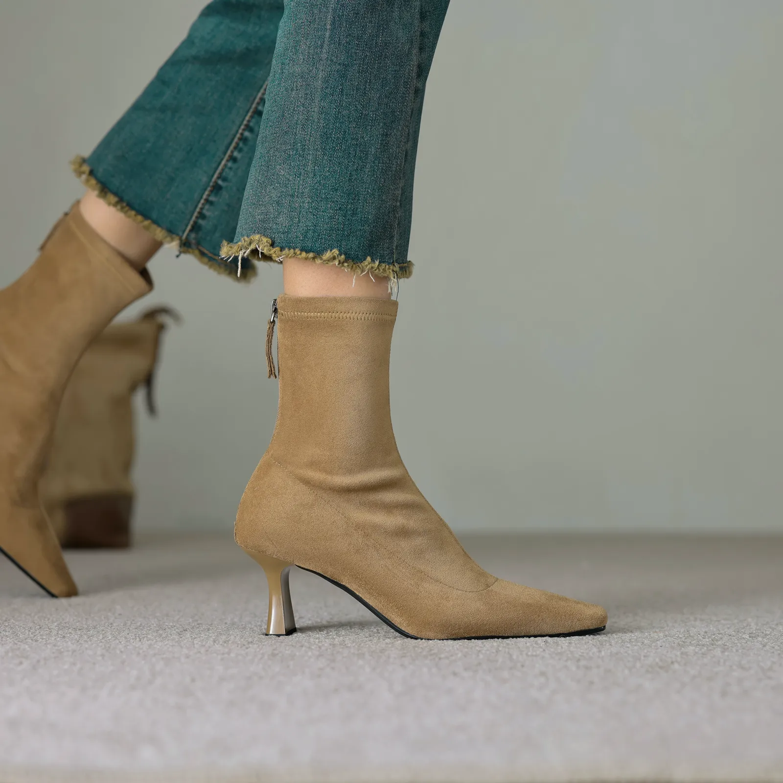 USS Shoes Luisa Women's Ankle Stretch Boots Adidas Reconstructed Shoes