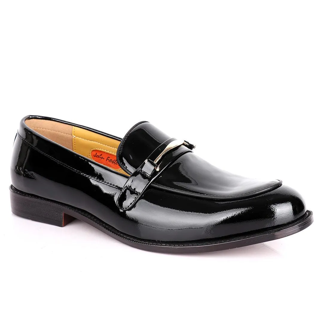 John Foster Plain Designed Wetlips Men's Shoe-Black Asics Running Shoes Glideride