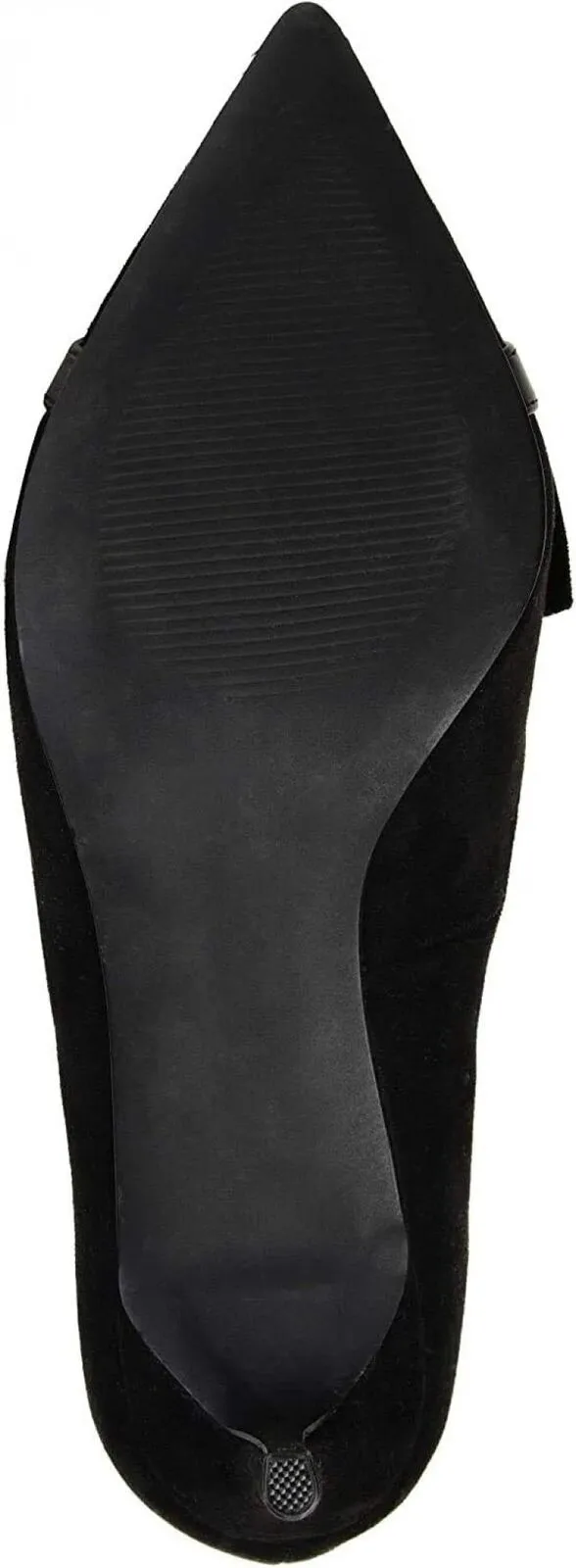 Strappy High Heel Shoes Journee Collection Mica Faux Suede Pointed Toe Ruffle Skinny Heels Black 6M