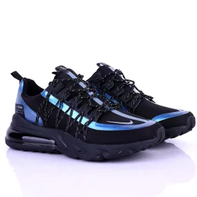NK Run Utility  360 Degree Blue Reflectivity Black Sneakers Designed Asics Sustainable Shoes