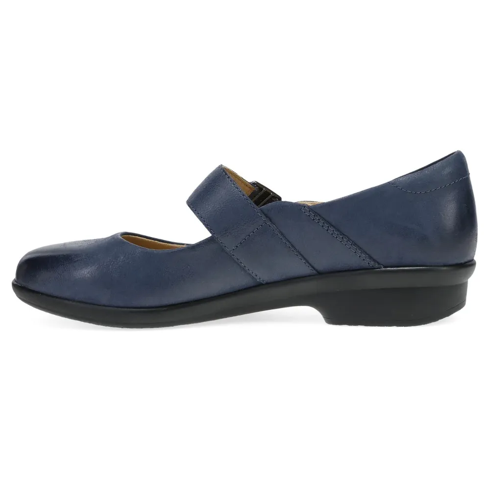 Dansko Collette Navy Burnished Nubuck Mary Jane (Women's) Michael Jordan Dress Shoes