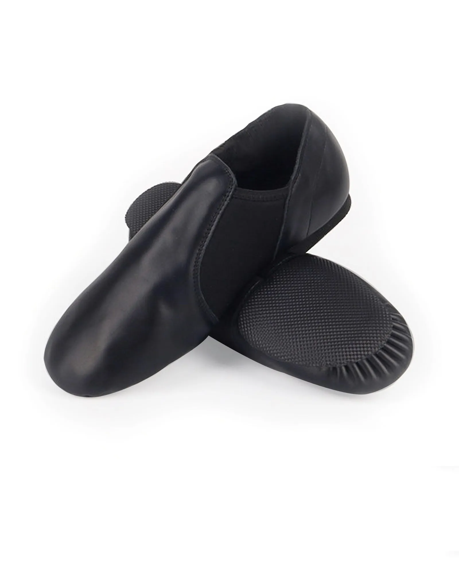 Best Asics Running Shoes Leather Flex Slip On Tan Jazz Dance Shoes with Arch Insert for Women and Men