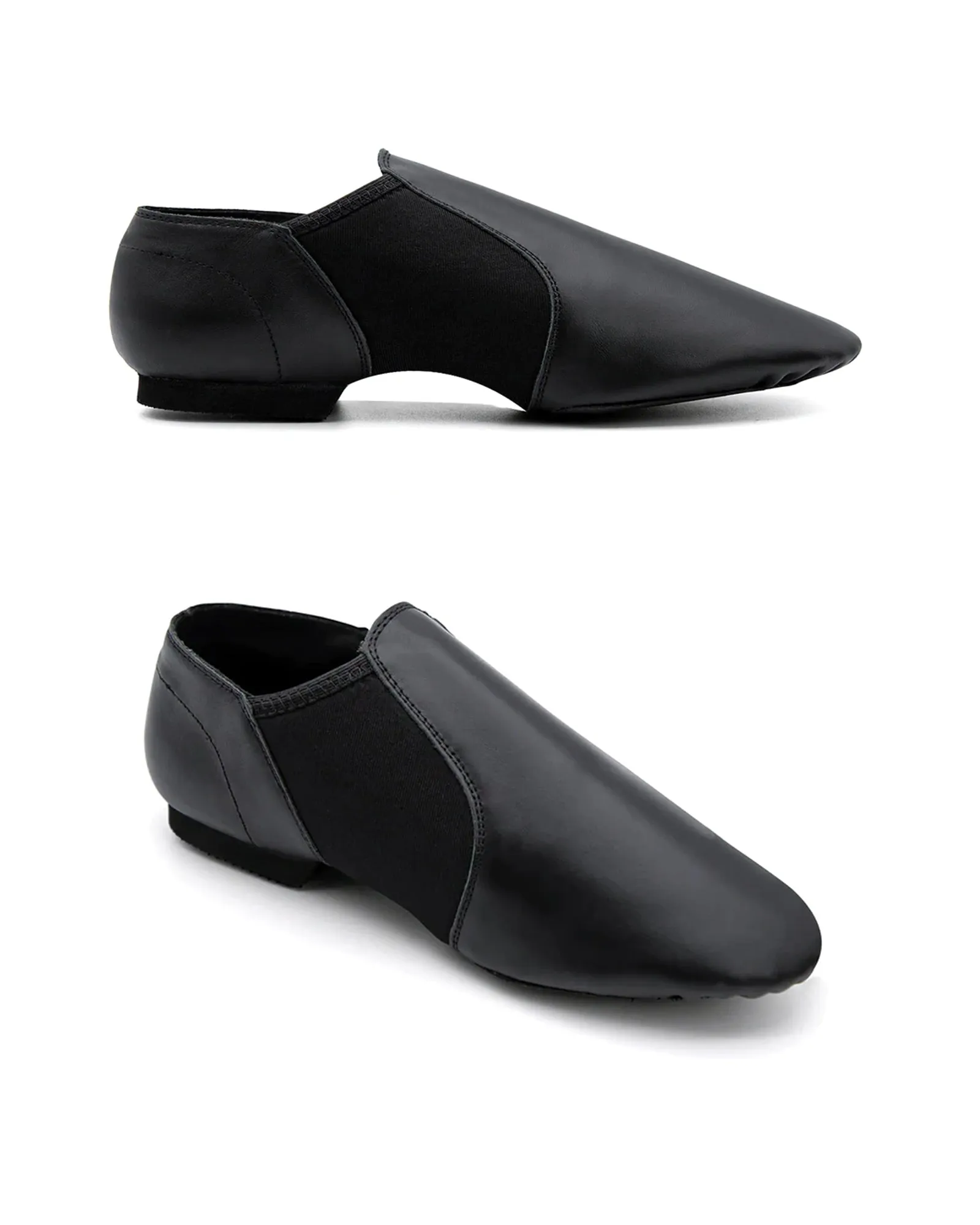 Leather Flex Slip On Tan Jazz Dance Shoes with Arch Insert for Women and Men Asics Clay Tennis Shoes