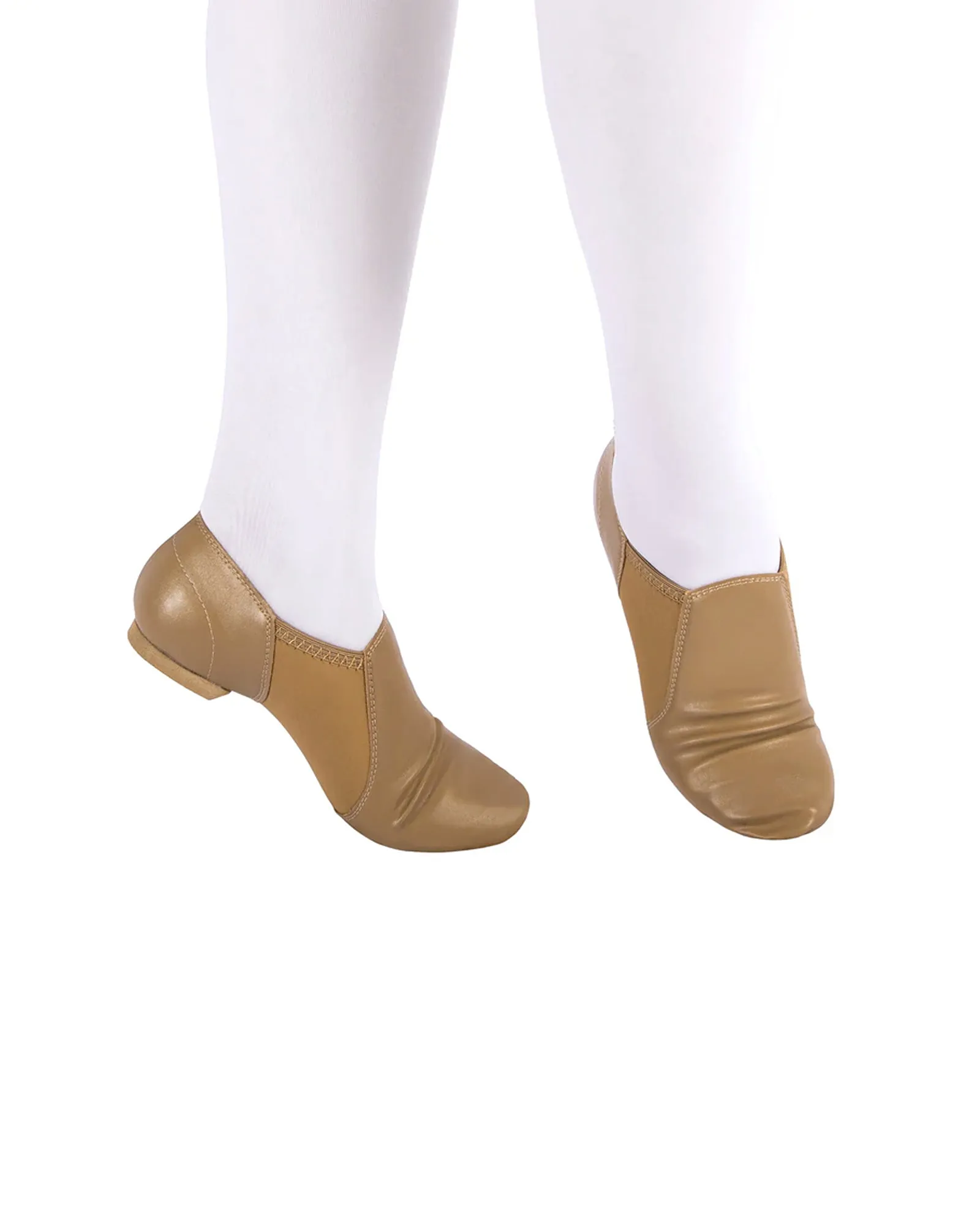 Asics Gel Game 8 Tennis Shoes Leather Flex Slip On Tan Jazz Dance Shoes with Arch Insert for Women and Men