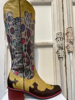 Rodeo Mustard Leather Boot Adidas Knit Running Shoes