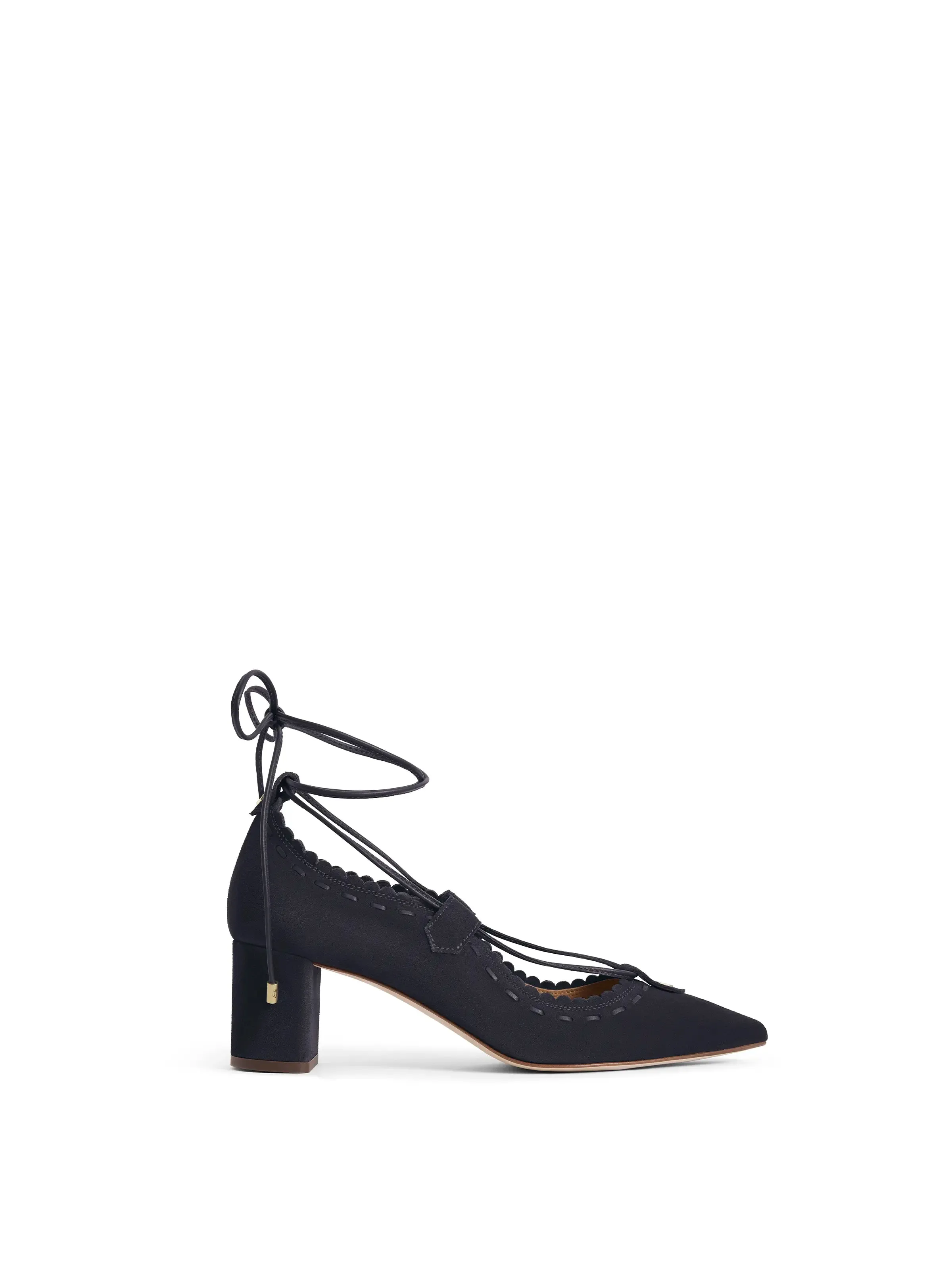 Pembridge Mid Heel - Navy Loafers With Arch Support