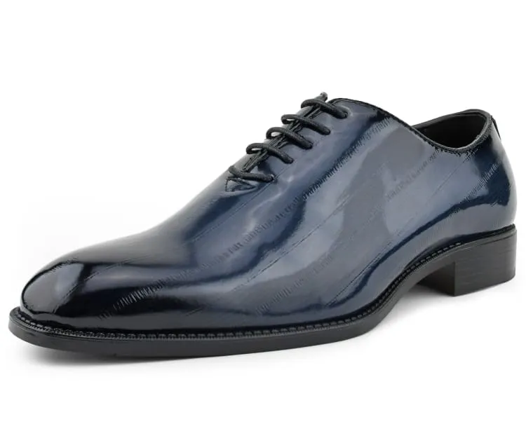 Men Dress Shoes-Brayden Navy Slip On Shoes Dress