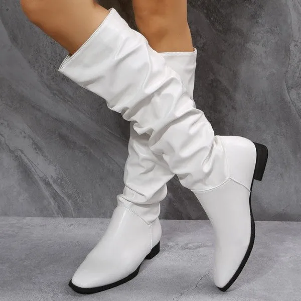 Purpdrank - White Casual Patchwork Solid Color Pointed Keep Warm Comfortable Shoes Adidas Fc Bayern Shoes