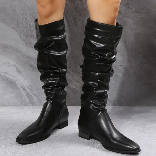 Purpdrank - White Casual Patchwork Solid Color Pointed Keep Warm Comfortable Shoes Adidas Tr Shoes