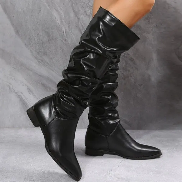 Purpdrank - White Casual Patchwork Solid Color Pointed Keep Warm Comfortable Shoes Adidas Cool Shoes