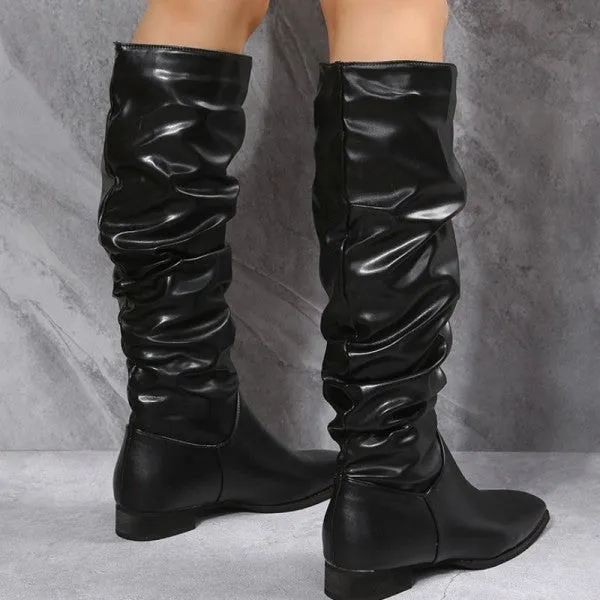 Purpdrank - White Casual Patchwork Solid Color Pointed Keep Warm Comfortable Shoes Adidas Foam Shoe