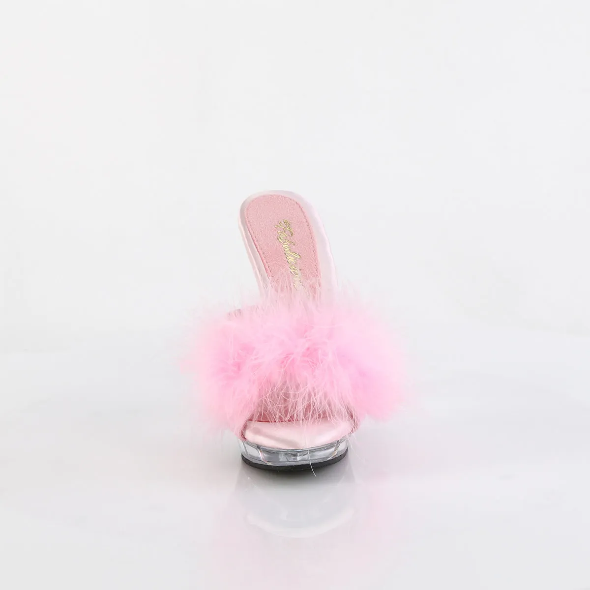 LIP-101-8 Fabulicious 5" Lip Baby Pink Satin Sexy Shoes (High Heels) Asics Rocker Shoes