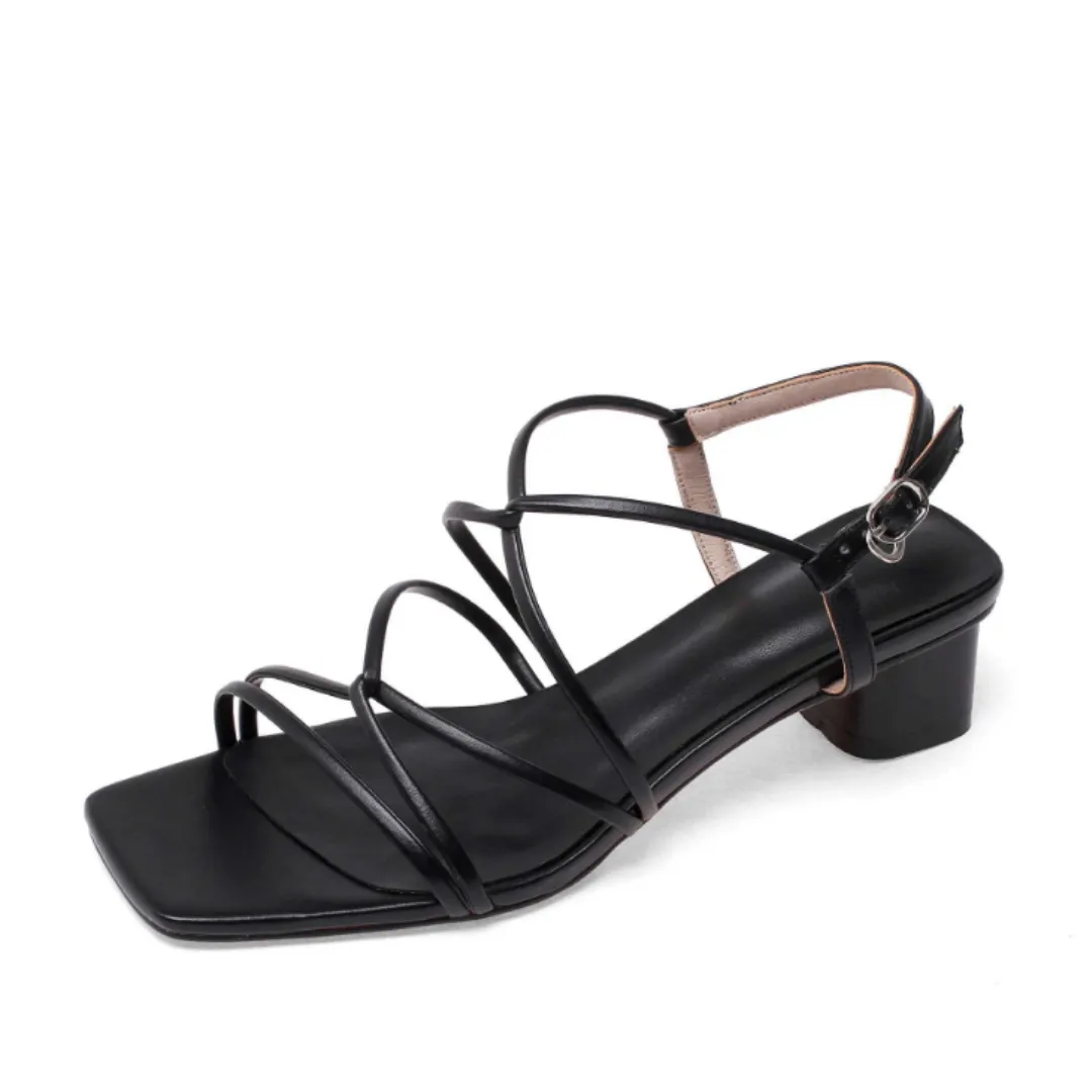 Liza Women's High Quality Mid Heel Sandal Asics Shoe Size Comparison