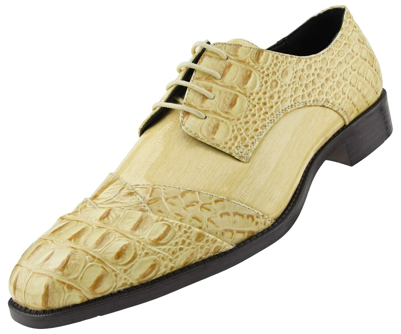 Dress Shoes For Formal Wear Men Dress Shoes Alligator-Taupe