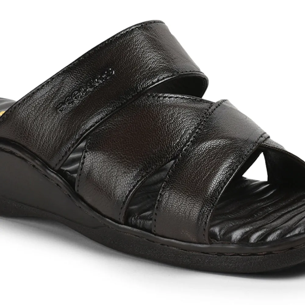 Healers By Liberty Men 2191-51 Brown Casual Slippers Flat Mule Slides