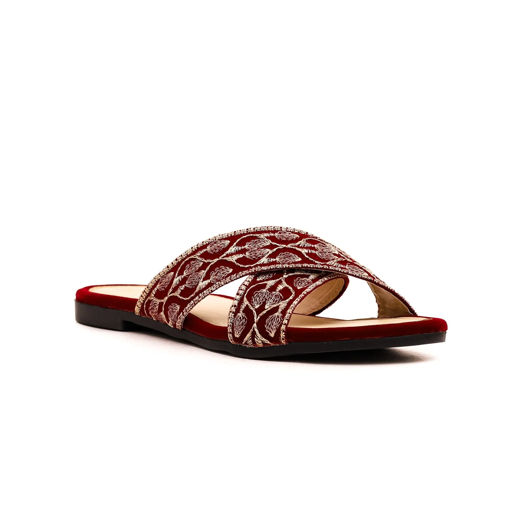 Bravest Toe Slippers Maroon Casual Slipper CL1766