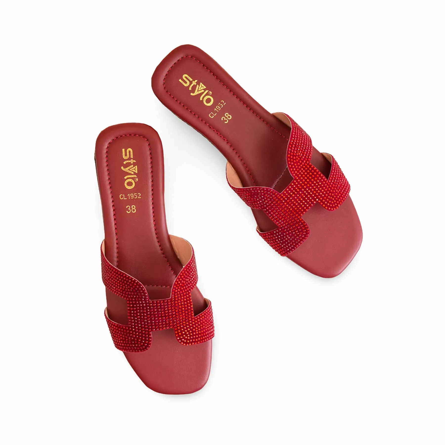 Maroon Casual Slipper CL1952 Adjustable Slippers