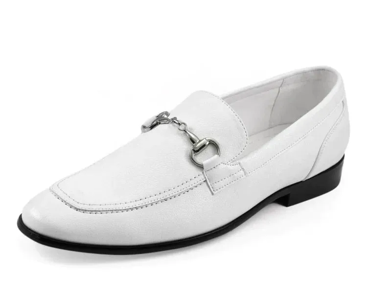 Dress Shoes Wear Skinny Jeans Men Dress Shoes-Marco White
