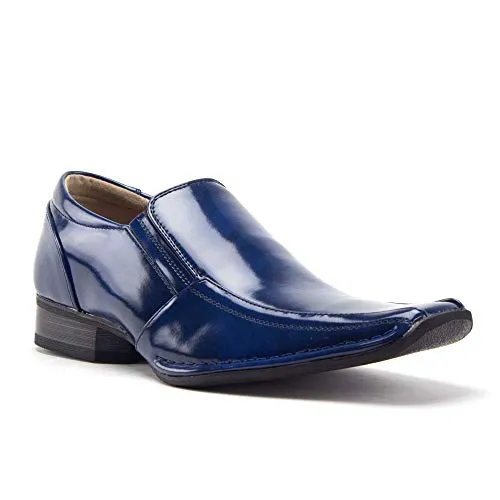 Men's 99374 Slip On Square Toe Classic Loafers Dress Shoes Fitflop Dress Shoes