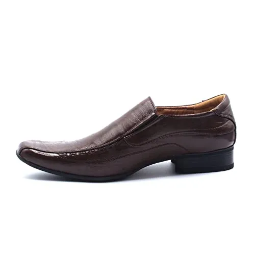 Marine Corps Dress Shoes Men's 99374 Slip On Square Toe Classic Loafers Dress Shoes