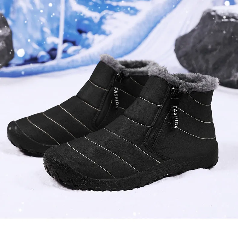 Men's Outdoor Waterproof Non-slip Warm Snow Boots Adidas Dodgers Shoes