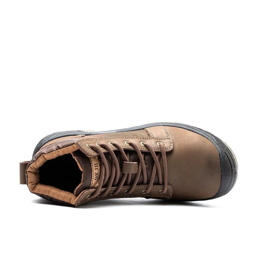 Men's Steel Toe Cow Leather Boots - Waterproof | B059 Work Boots For Welders