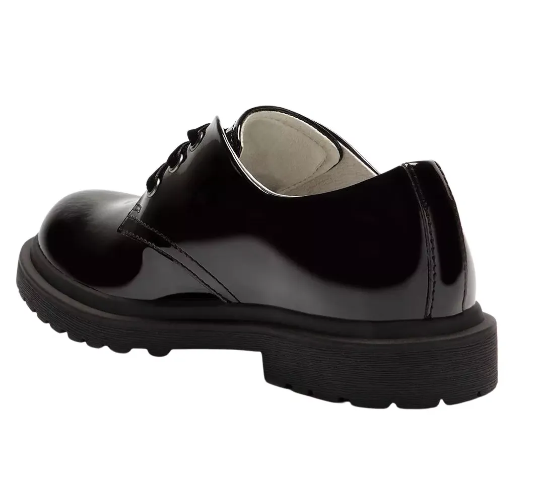 Asics Gel Blade Badminton Shoes Miss LK | Girls Lelli Kelly Elaine Black Patent Lace Up Girls School Shoes