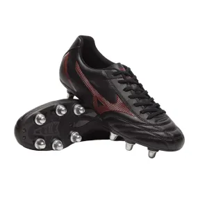 Adidas Shoes Mid Top Mizuno Monarcida Neo RG SI Rugby Boots - Black/Maroon