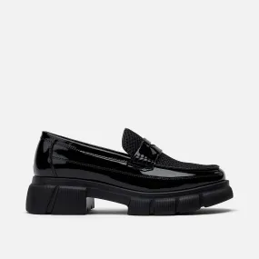 Ms. Calum Black Patent Leather Penny Loafers Walmart Loafers