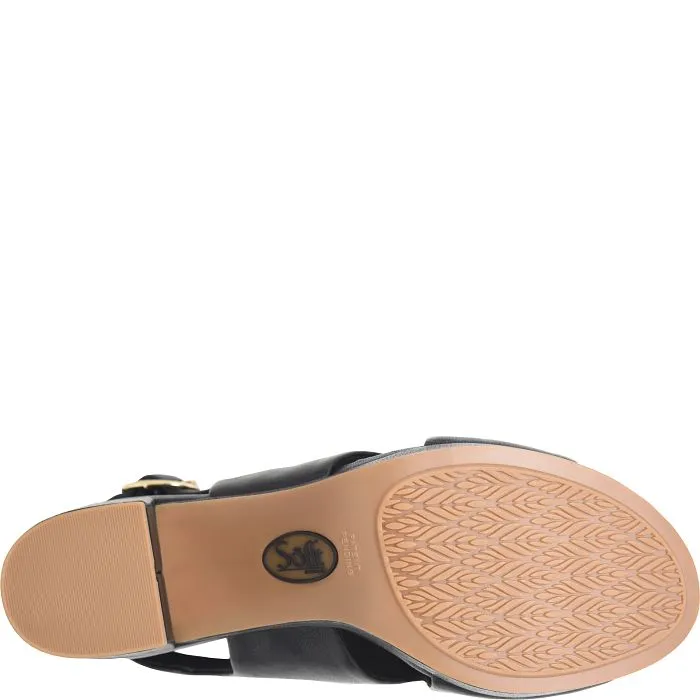 Sofft Women's Liv Modern Dress Sandal - Black Cap Toe Oxford Dress Shoes