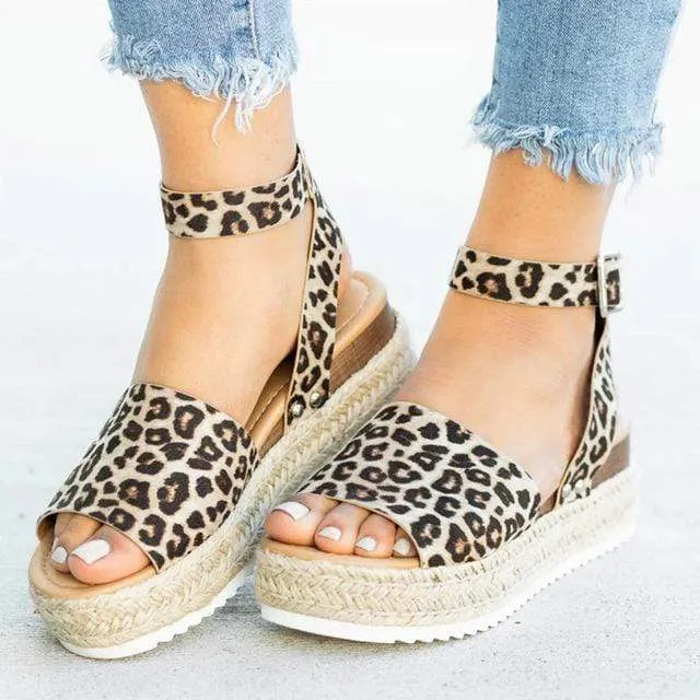 Sandals Leopard HAJINK Platform Sandals