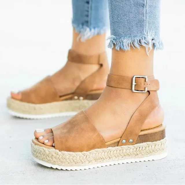 Flat Foot Sandals HAJINK Platform Sandals