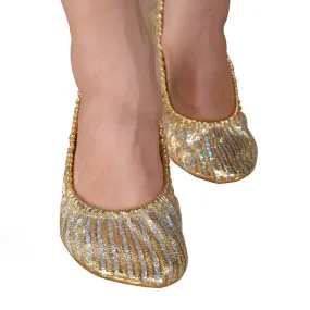 Flat Leather Shoes New Belly Dance Adult Women Professional Shoes Slippers Flat Heel Ballerina Leather Sole