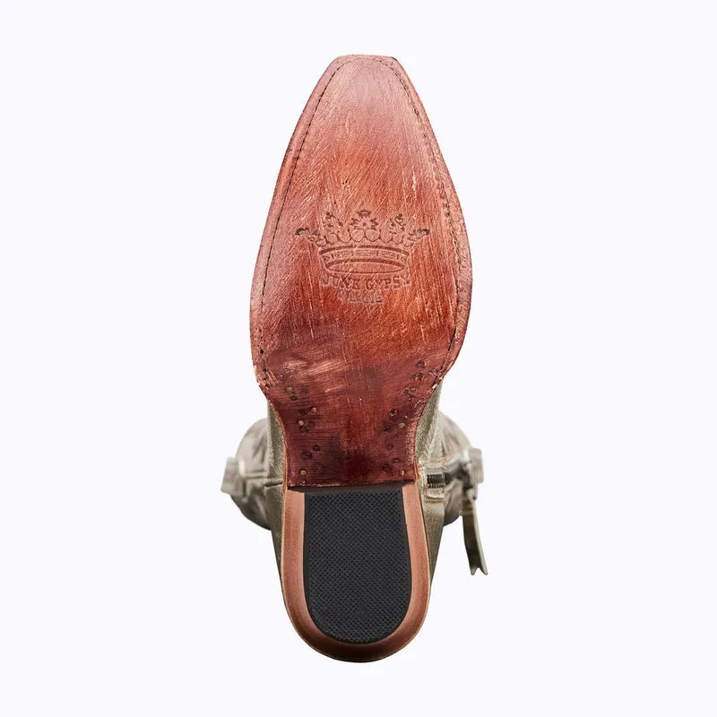 Adidas 360 24 Golf Shoes Nighthawk Champagne Metallic Leather Snip Toe Cowgirl Boots