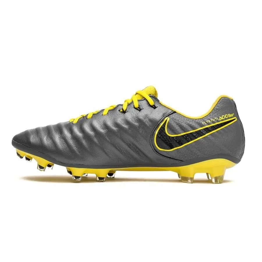 Nike Legend 7 Elite FG Firm Ground Soccer Cleats - Dark Grey/Black/Yellow Ronnie Fieg Shoes Asics