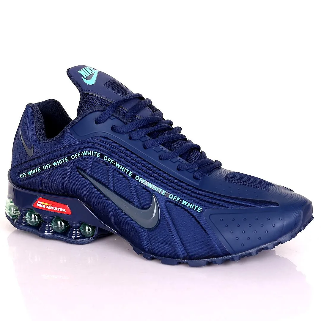 NK Air Ultra Off white Crest Light NavyBlue Logo Sneakers Lifestyle Shoes Asics