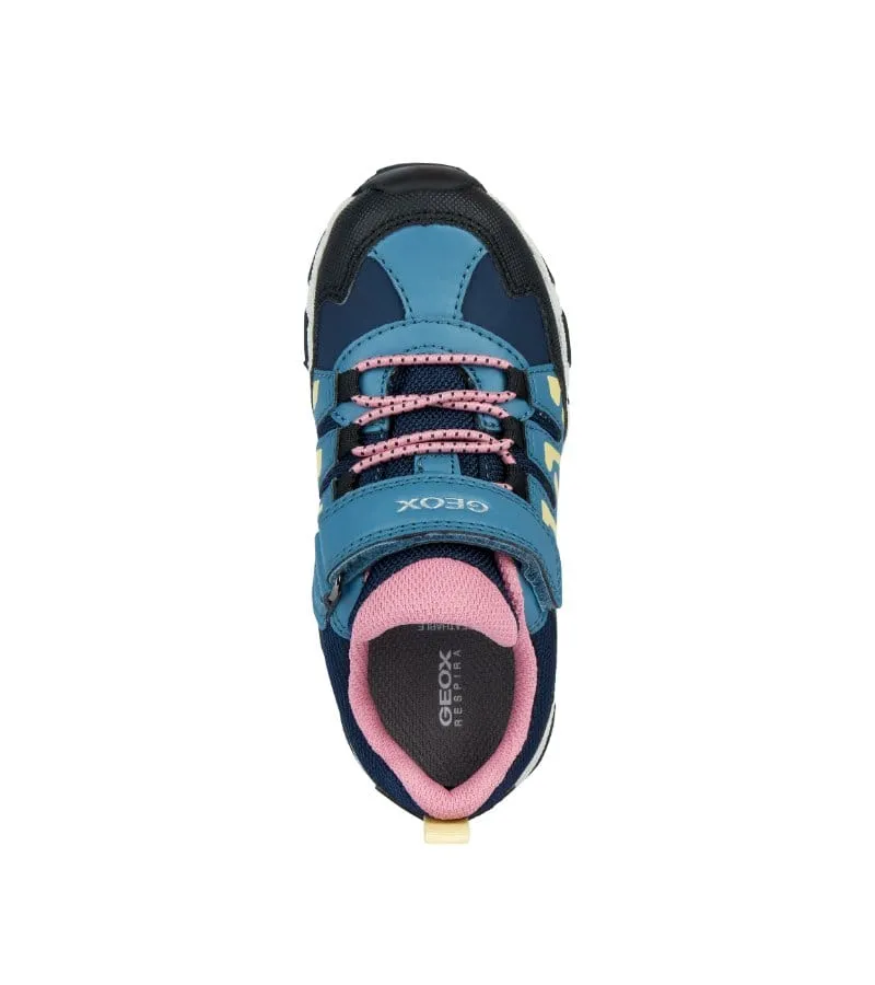 Geox Girls Junior Blue Runners J264LA Best Asics Racing Shoes