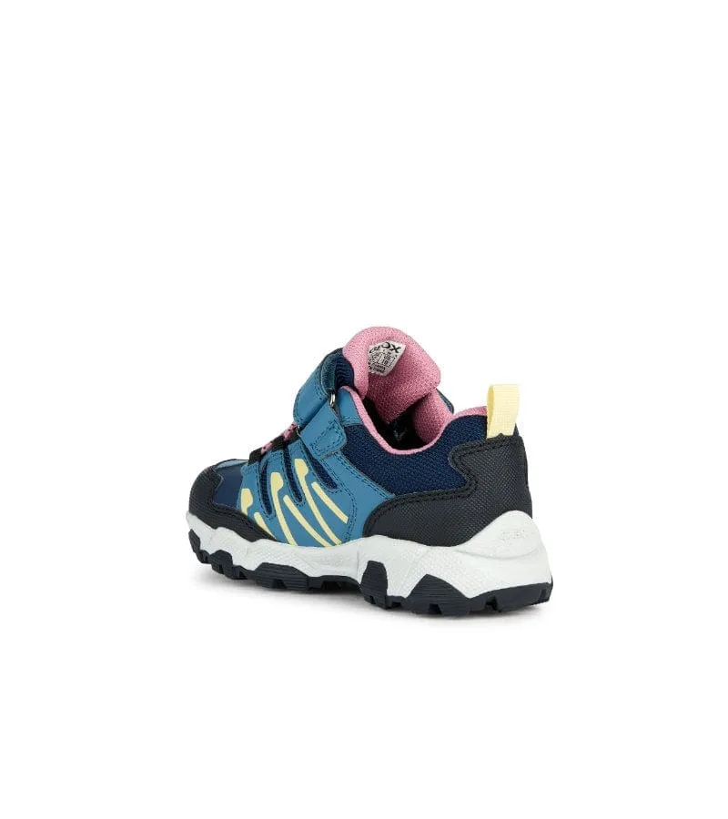 Geox Girls Junior Blue Runners J264LA Trail Running Shoe Asics