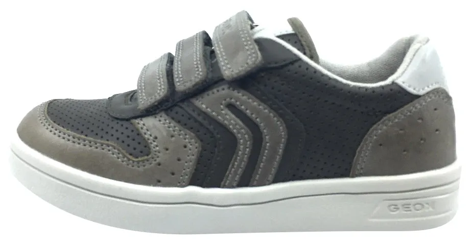 Geox Boy's DJ Rock 2 Military Olive Triple Hook and Loop Sneaker Asics Volleyball Shoes Thailand