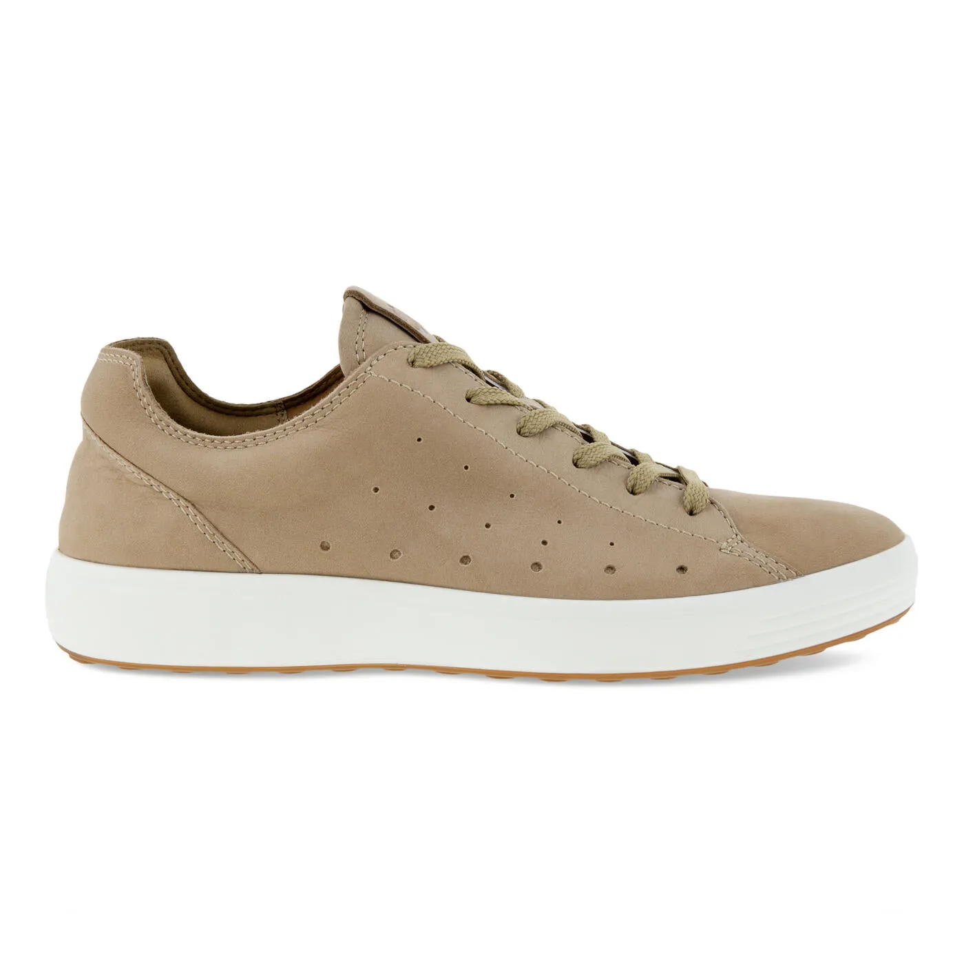 ECCO Men's Soft 7 Sneaker - Nutmeg Brown Adidas Exhibit Select Mid Basketball Shoes
