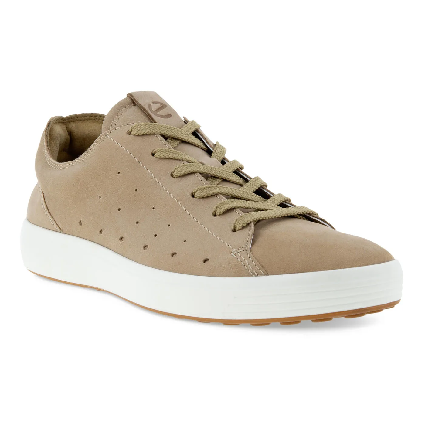 Adidas Gum Bottom Shoes ECCO Men's Soft 7 Sneaker - Nutmeg Brown