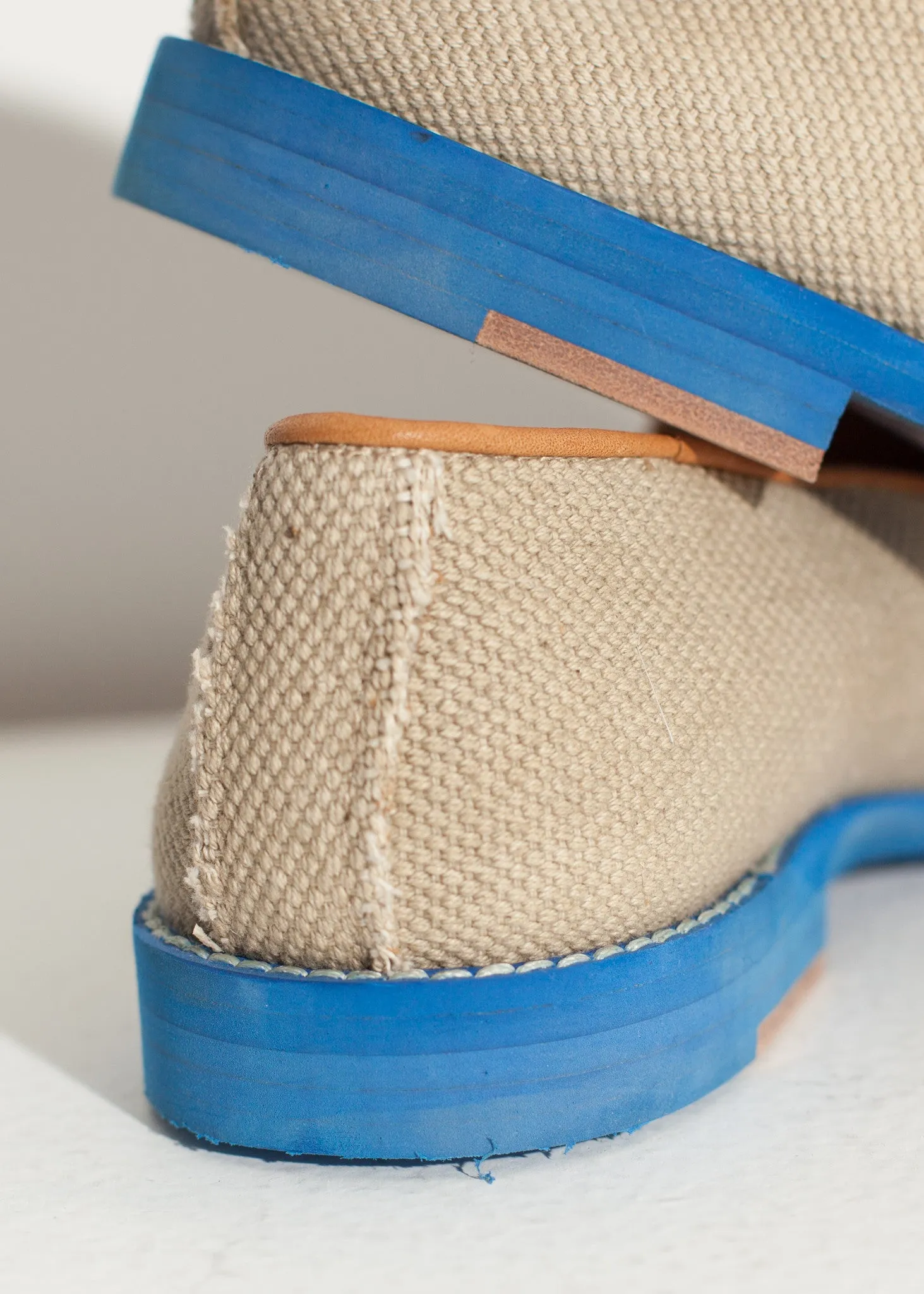 Wingtip Loafer in Blue Asics Shoes Flat