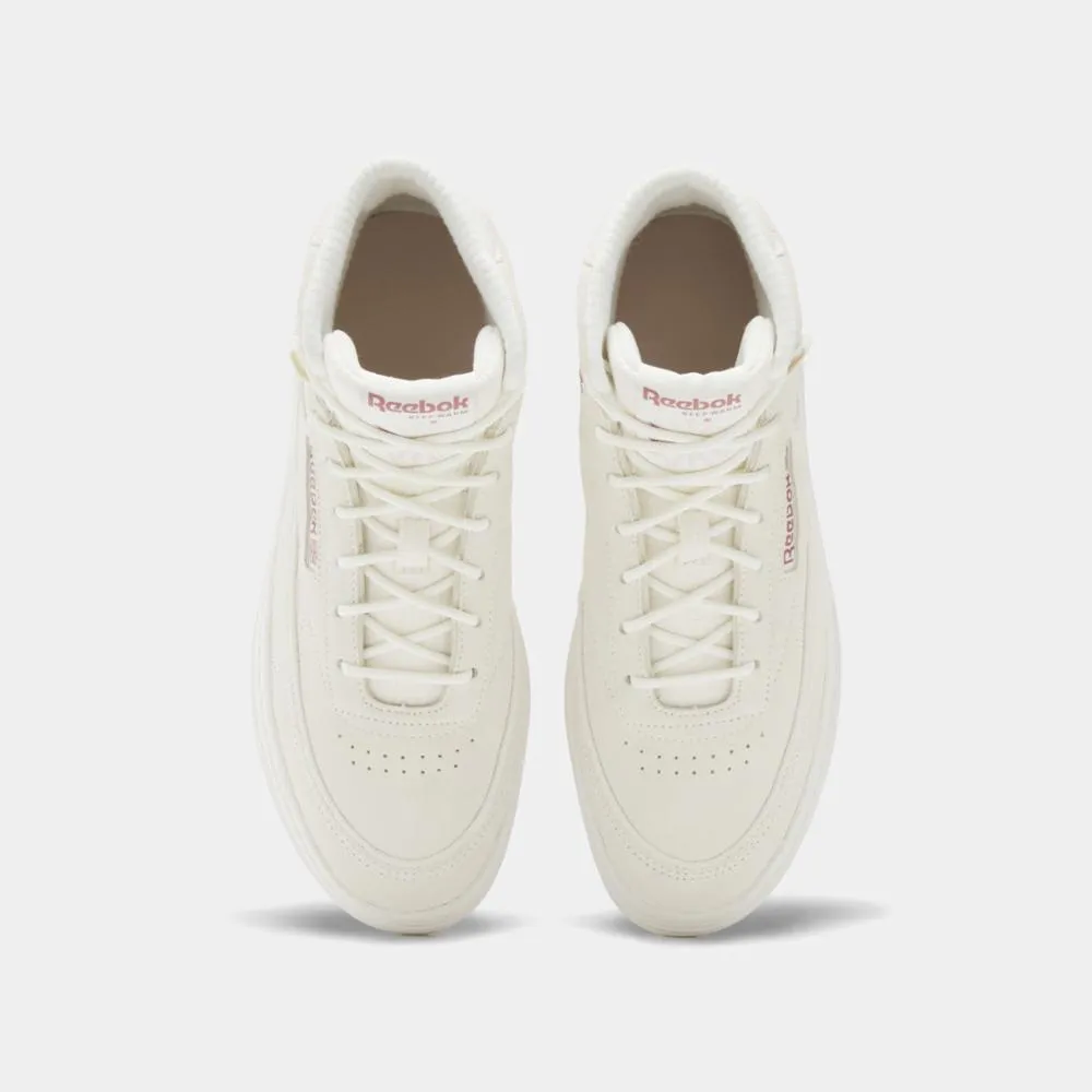 Reebok Footwear Women Club C Geo Mid Women's Shoes R/CHALK/STUC Washing Asics Shoes