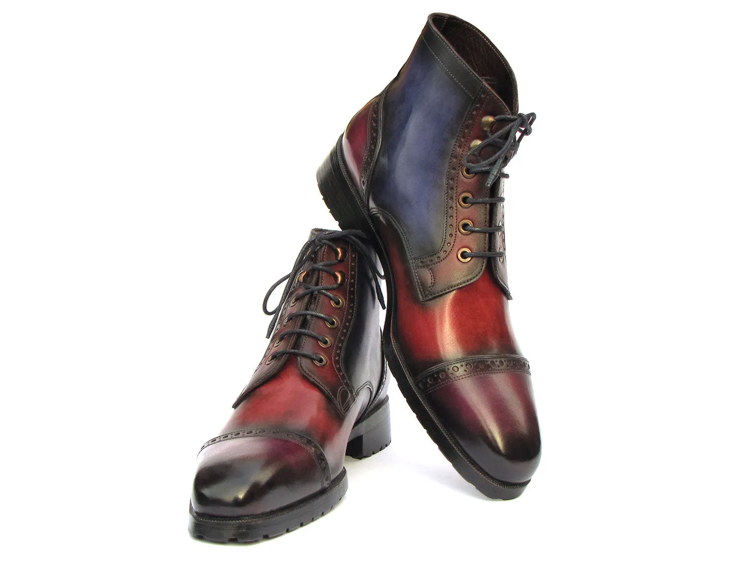 Shop Cowboy Boots Paul Parkman Men's Multicolor Hand-Painted Cap Toe Boots (ID#BT9566-MLT)